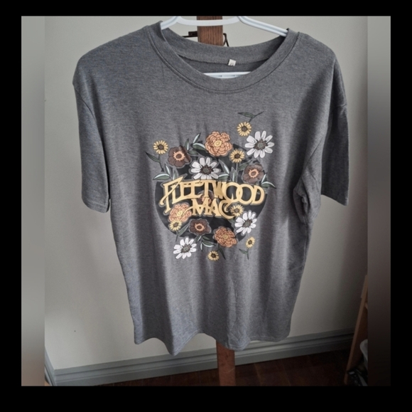 Fleetwood Mac Graphic Grey Ladies Sz M T-Shirt - Picture 7 of 8